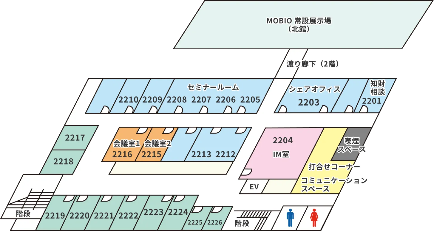 南館2Fマップ